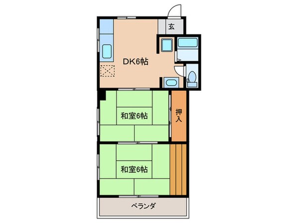 富紀マンションの物件間取画像